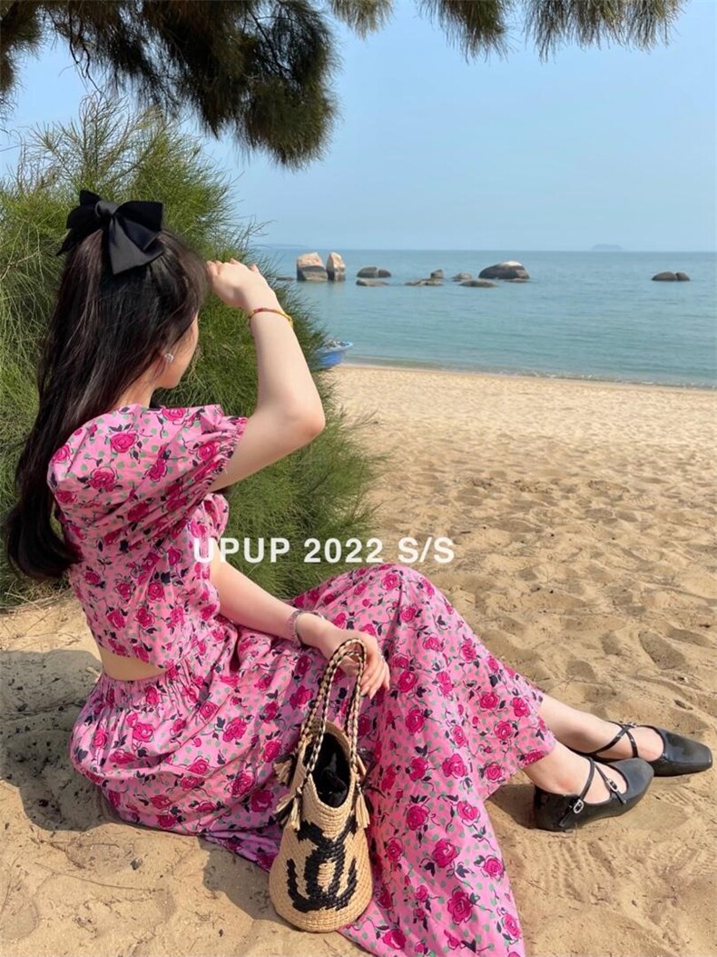 【现货】夏季碎花套装，女装职业装，UPUP