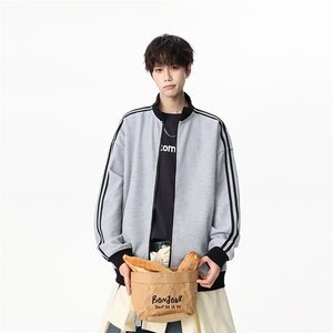 311B-1-9152-P43控89 时尚高街套头卫衣拼接宽松休闲百搭上衣图片