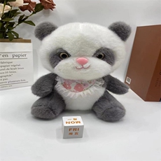 小芊伊毛绒玩具 围巾熊猫（欧貂绒）