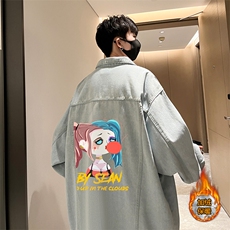 浅蓝色加绒款
