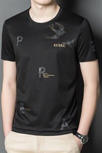 Y3453钱塘2020-2夏季印花男士短袖T恤青年舒适P58图片