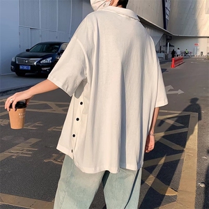 男圆领T恤宽松短袖假领带短袖T恤TX501P35图片
