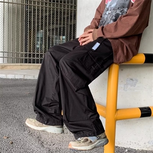 直筒工装裤男夏季新款美式复古高街潮休闲裤SK115 P32图片