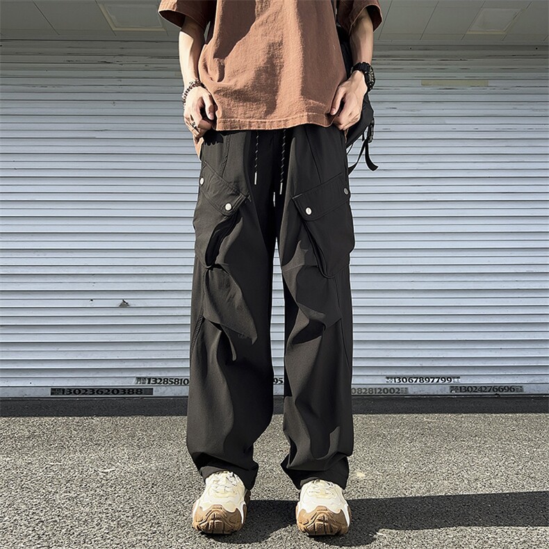 美式潮牌登山工装裤男2024夏季新款直筒休闲阔腿裤现货K7811-P45,男装休闲裤,星座512-3