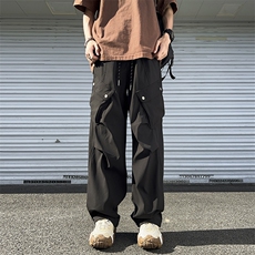 美式潮牌登山工装裤男2024夏季新款直筒休闲阔腿裤现货K7811-P45，男装休闲裤，星座512-3