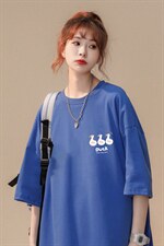 主推中性风短袖t恤男学生纯棉宽松半袖416B-1-DT209-P25限39，男装T恤，星座416B-1