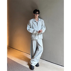 春秋男士韩系设计款牛仔割洞提花重工水洗长袖外套上衣P78，男装工装外套，电商B319