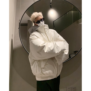 405A  美式高街个性连帽设计假两件pu皮棉服   MY24920-P158控188图片