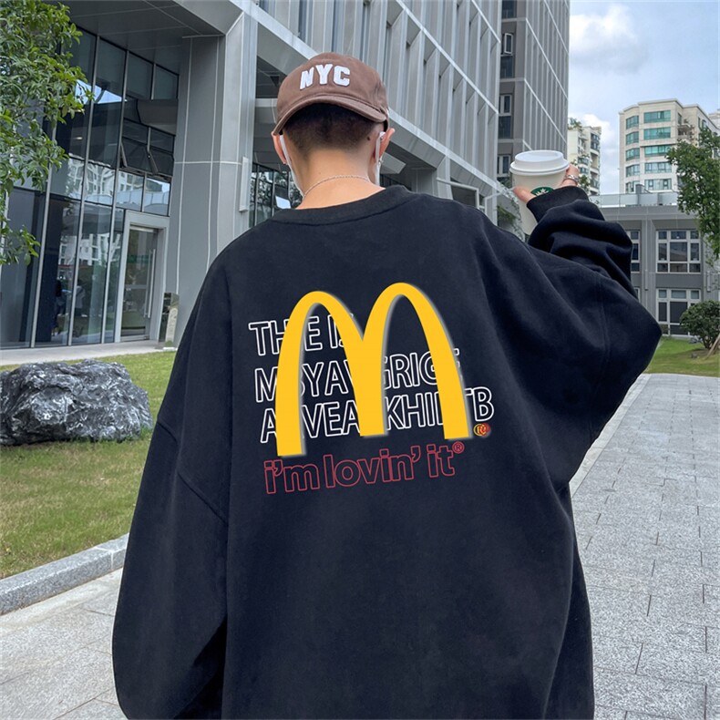 特P25控48秋冬新款男士圆领卫衣宽松休闲日常百搭上衣WQ2436,男装卫衣,电商B370
