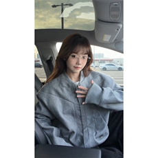 JK1169-特P58加棉TP68重磅呢料解构设计感拼接复古大码痞帅外套，女装短外套，电商A059