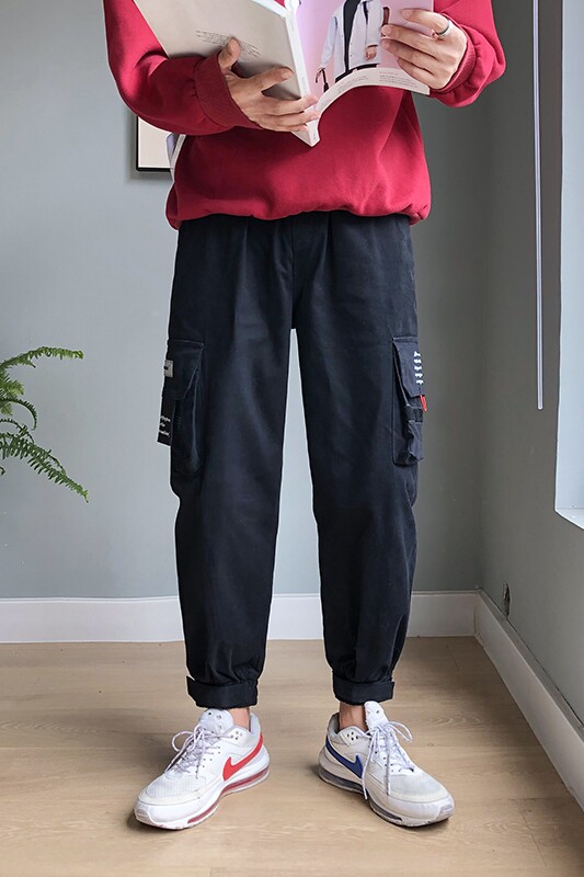 港风工装休闲九分裤MLDZ,男装休闲裤,电商D321A