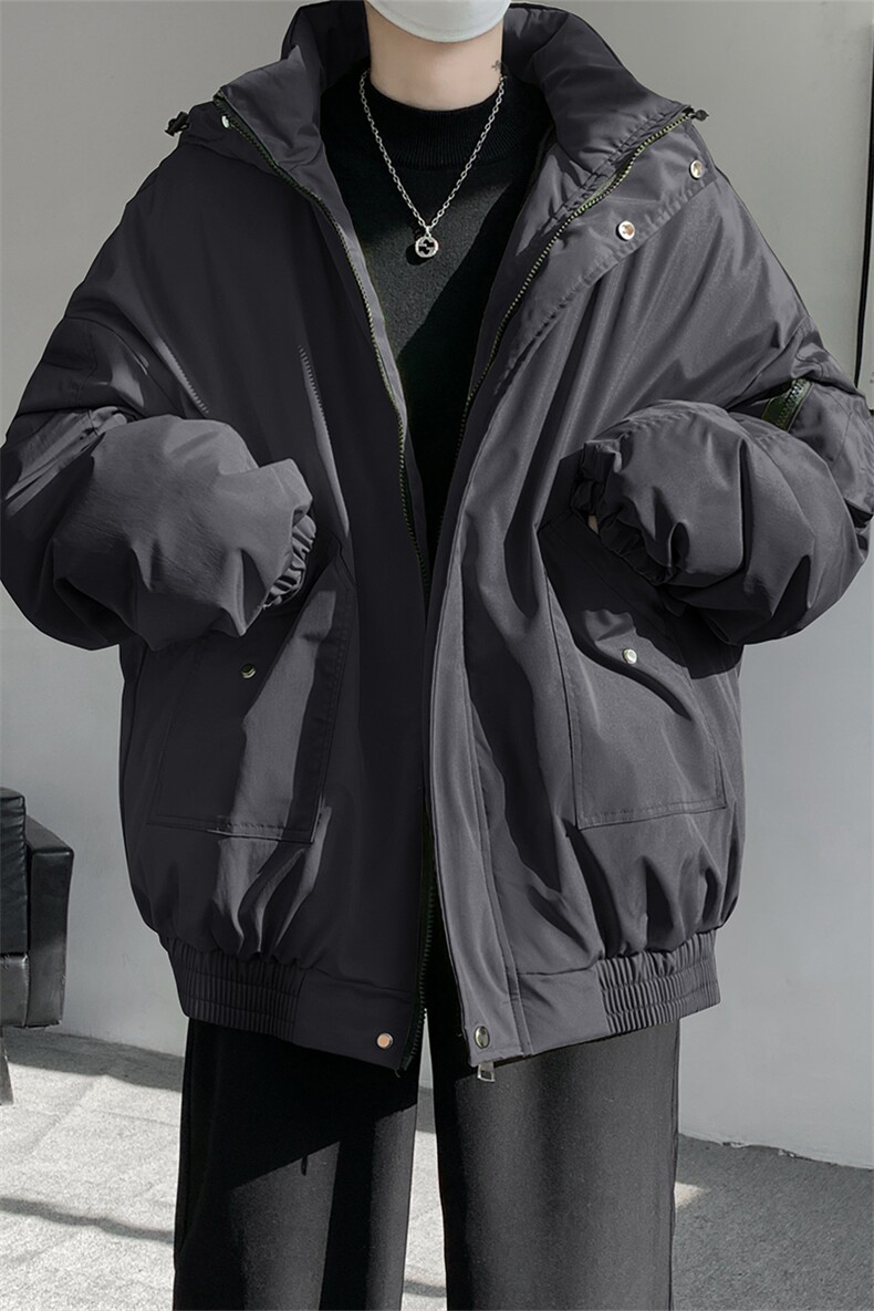 棉服男冬季新款港风宽松连帽棉衣MF9006-P90,男装棉衣,星座214-3