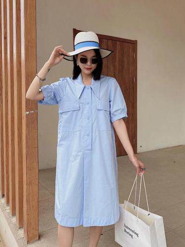 ［爱美欧］夏季新款衬衫连衣裙，女装衬衫，爱美欧