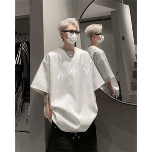 男装短袖T恤 2025夏季丝光棉印花五分袖体恤 XZ514-2-2024102-P58图片