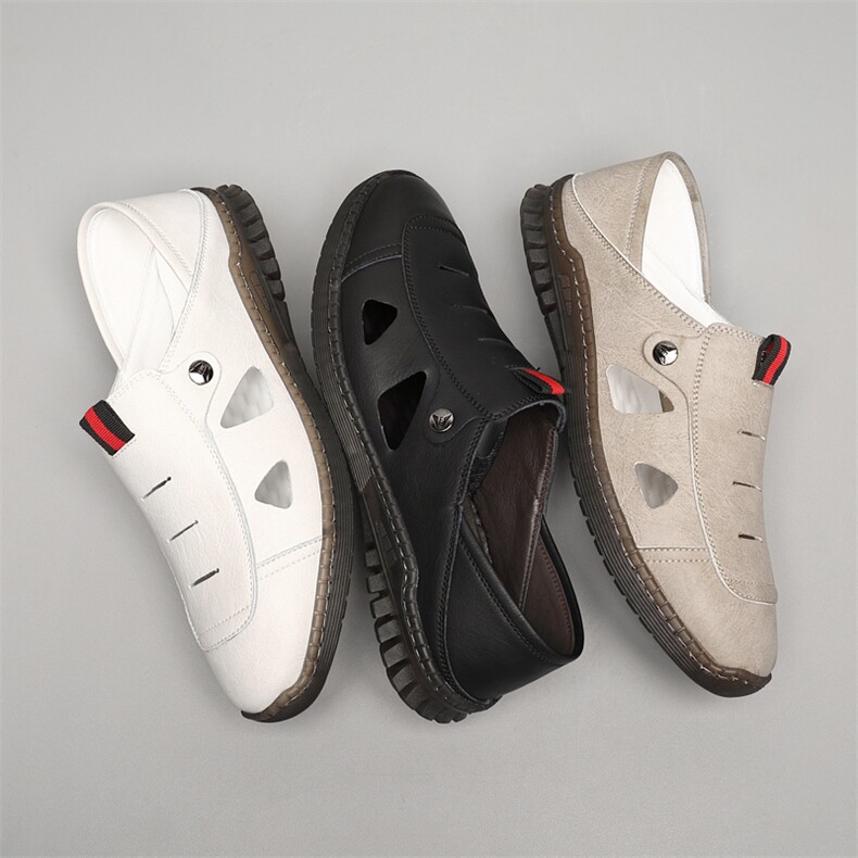 春夏新款洞洞鞋男潮镂空透气凉鞋软底软面休闲懒人一脚蹬男鞋,男鞋凉鞋,电商A223