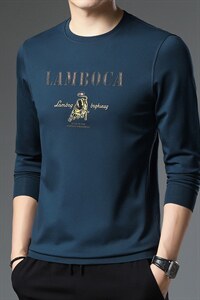 2023春款新款休闲卫衣男圆领中年长袖百搭爸爸装春季宽松上衣，男装卫衣，电商B212（原钱塘6029）