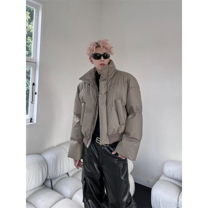 棉服外套秋冬季新款羽绒棉服立领短款面包服时尚RHT34-P105图片
