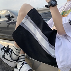 2026夏季高街拼接冰丝短裤XZ604-KG30-P35控48，男装牛仔裤，星座604
