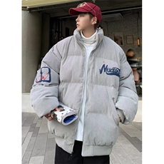 立领刺绣灯芯绒棉衣男冬季新款复古棉服宽松加厚保暖外套M8055，男装棉衣，星座1116A（原606A-3）
