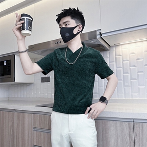 短袖T恤男春夏季修身打底衫社会小伙301C-DT76-P58控78图片