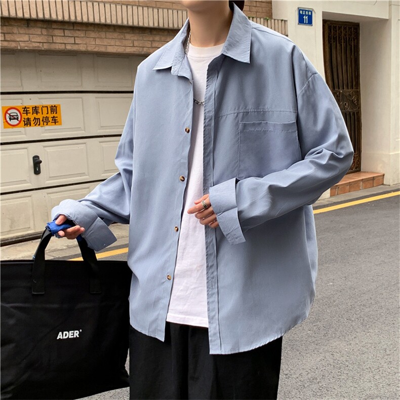 长袖衬衫男港风潮流C0105P35,男装衬衫,星座1116-2