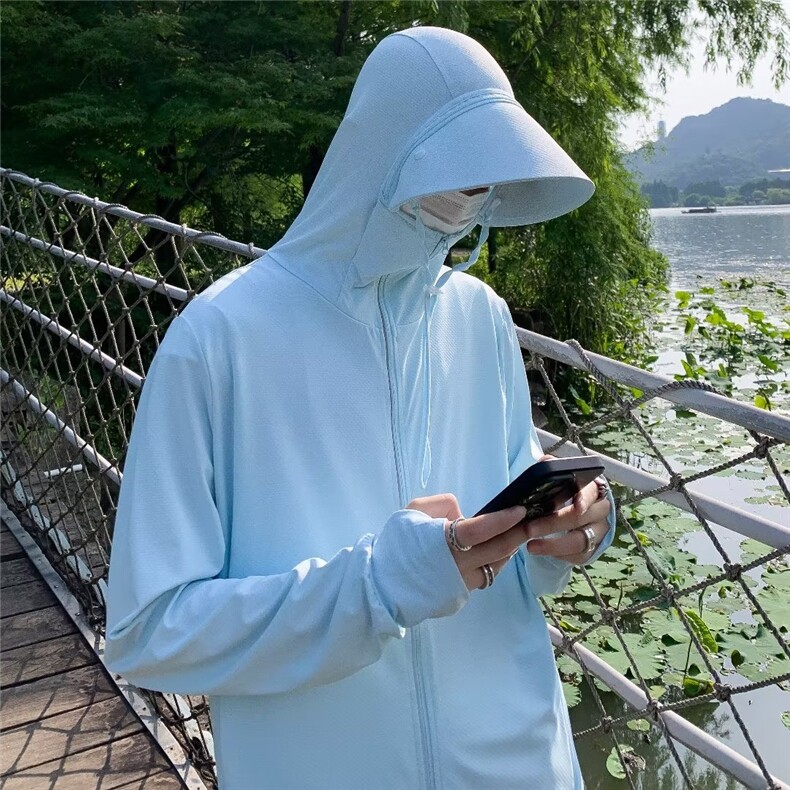 夏季防晒衣男2023新款防紫外线薄款透气防晒服户外钓鱼外套P38,男装夹克,星座1116-2