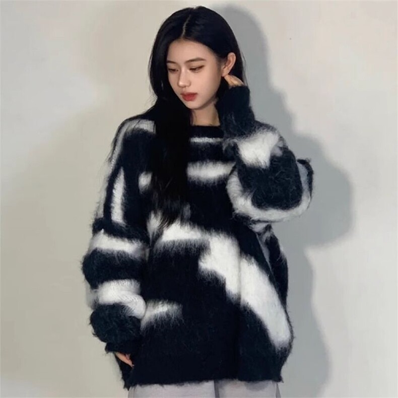 日系复古chic毛衣男秋冬季美式慵懒风加厚温柔高级感软糯针织外套,男装针织衫/毛衣,星座506A