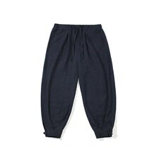 2021春秋季男士新款中国风暗纹提花休闲裤棉麻宽松长款男裤D662P75，男装休闲裤，星座312B-2