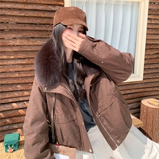 【】派克服90白鸭绒大狐狸毛领羽绒服2B153/28802/P365/K438，女装羽绒服，2B153