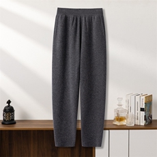 2025秋冬新百搭空气层加厚外穿裤，男装休闲裤，台绒羊绒