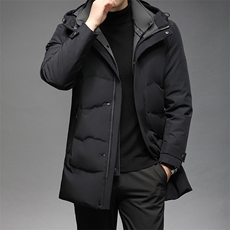 冬季新款纯色羽绒服冬季男休闲连帽中年男爸爸装GSNA853-P345，男装羽绒服，电商B212（原钱塘6029）