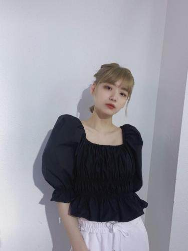 泡泡袖衬衣，女装，G7V7