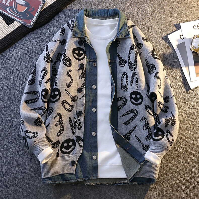 【直播】8691-P782025年秋季时尚毛衣男士翻领长袖针织开衫，男装针织衫/毛衣，电商A113