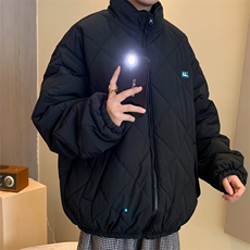 新款冬季情侣棉衣冬款外套秋冬保暖加厚简约港风潮M8003p58，男装棉衣，电商D315