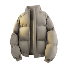 立体新款冬季羽绒立领PU皮棉服棉袄韩版宽松外套A436-2522-P80，男装棉衣，电商A436
