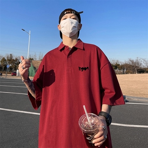 支持得物品质配合二开 珠地网眼透气宽松短袖T恤翻领POLO衫 PL101图片