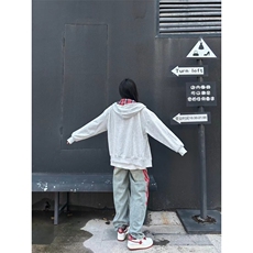 【有货】三条杠条纹牛仔裤男女款美式vibe风裤子G8512WW-特P55，男装牛仔裤，星座1007（原301D）