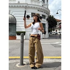 W11130-P53网图现货流行气质日系原宿休闲长裤简约潮流工装裤，男装工装外套，星座1608