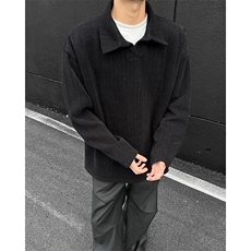 抖音重磅加绒麦穗纹翻领长袖T恤卫衣TX501常规特P38加绒P45，男装T恤，电商B220