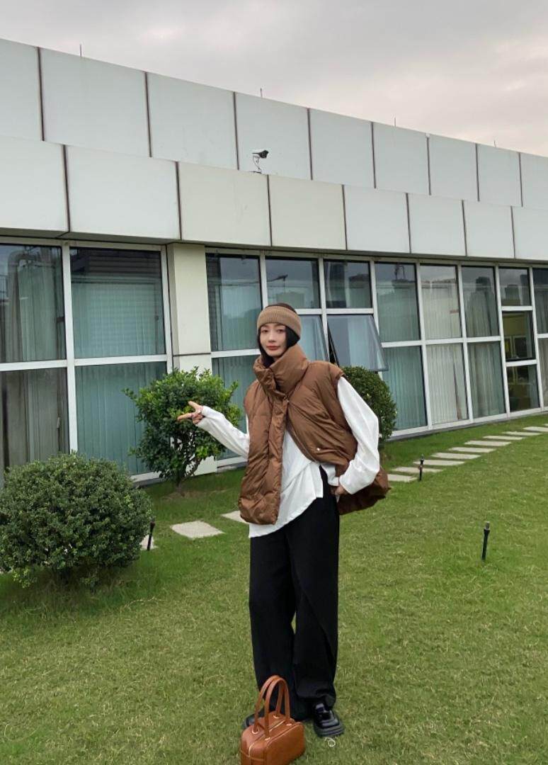 羽绒马甲，女装马甲，LL+