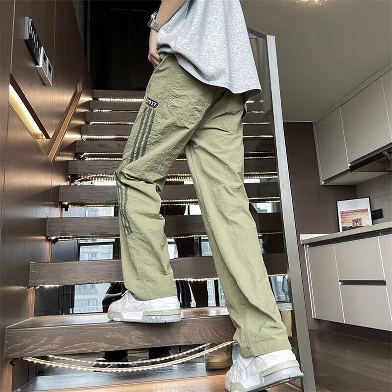 DB855-P43抖音直播高品质透气宽松百搭机能风男士休闲裤潮,男装休闲裤,星座603-2
