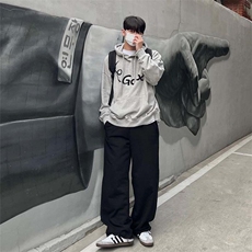春季新款韩系百搭休闲落肩男生连帽卫衣外套W3105-特P45现货，男装卫衣，星座218-5