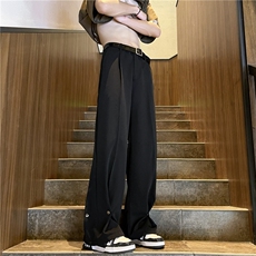 2025春夏季微喇高街铆钉直筒西裤XK2303-P60，男装西裤，星座1002-1