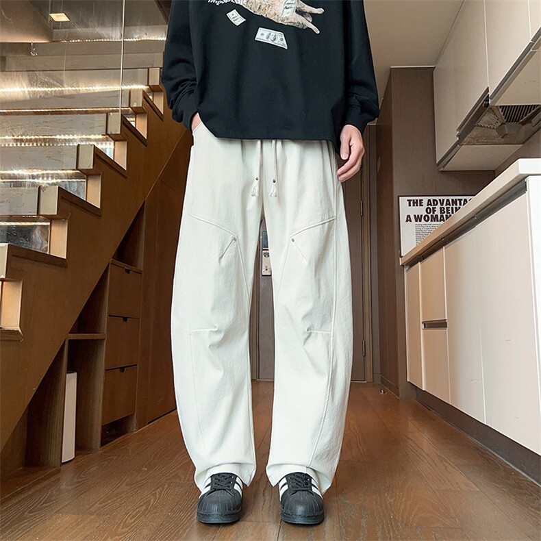 美式铆钉弯刀裤男秋季新款2025宽松潮牌工装裤子-A2270TP45控79,男装休闲裤,电商B241