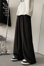 8XL-M特大码风棉麻裤男长裤子宽松直筒型休闲拖地裤k955P65，男装休闲裤，电商D206-1