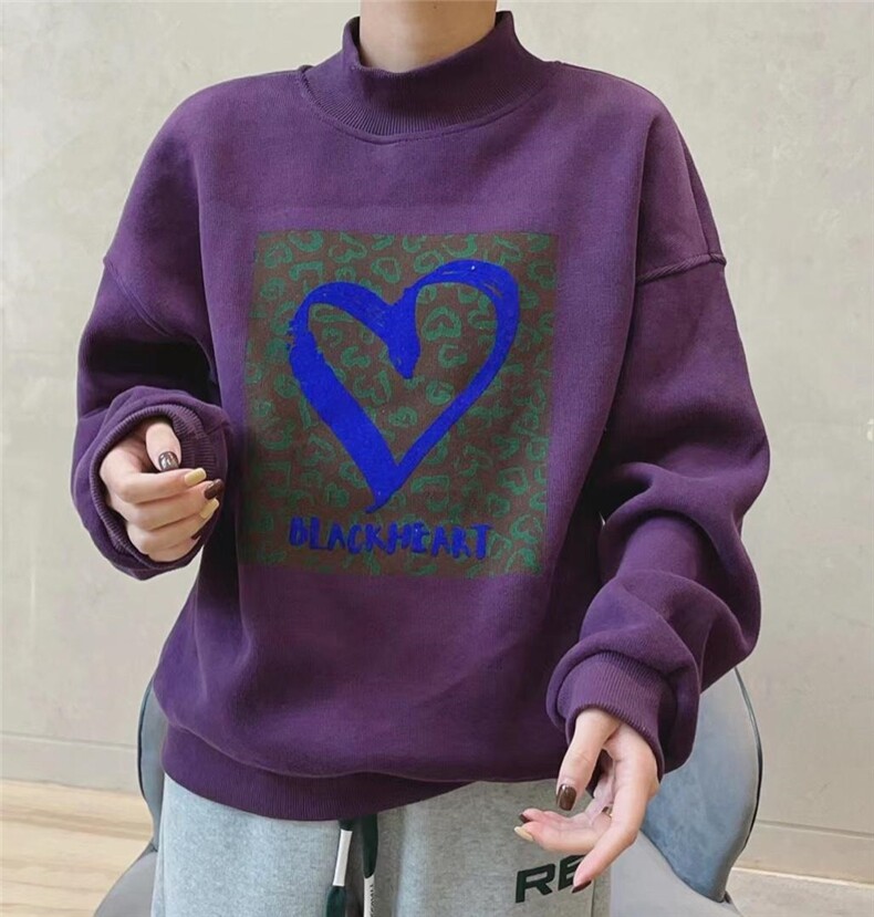 韩版爱心卫衣，女装卫衣/绒衫，简单小珍