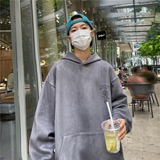 23/秋季360G麂皮绒烧花宽松休闲连帽卫衣JWY252-P55控78，男装卫衣，电商B370