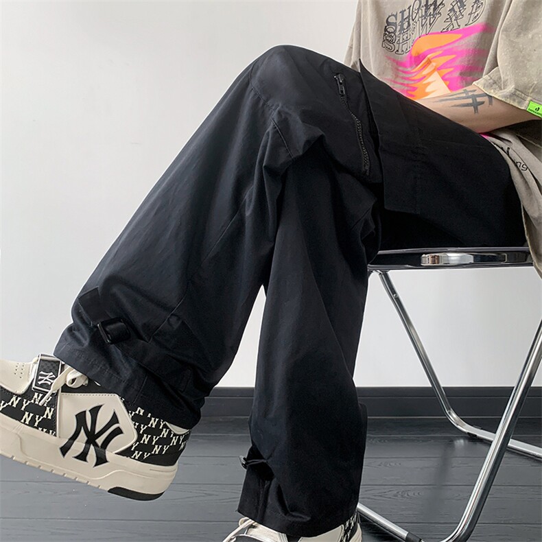 B221 美式ins街头hiphop宽松休闲多口袋工装裤子 LK23120-P65控88图片
