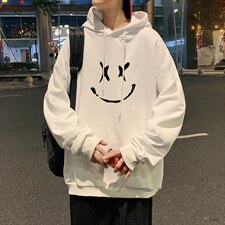 WY2190-P35 加绒款-P40 纯棉连帽卫衣男大码运动帽衫宽松薄外套男图片