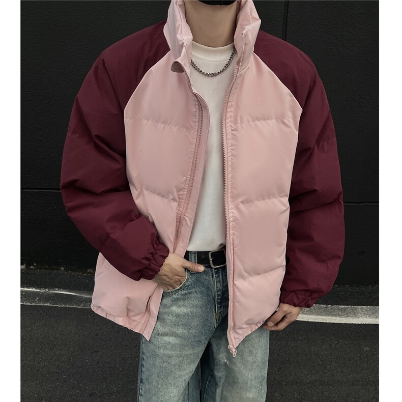 (大量现货）冲量款撞色款高品质立领棉衣外套TBMY07-P60特价,男装棉衣,星座1315